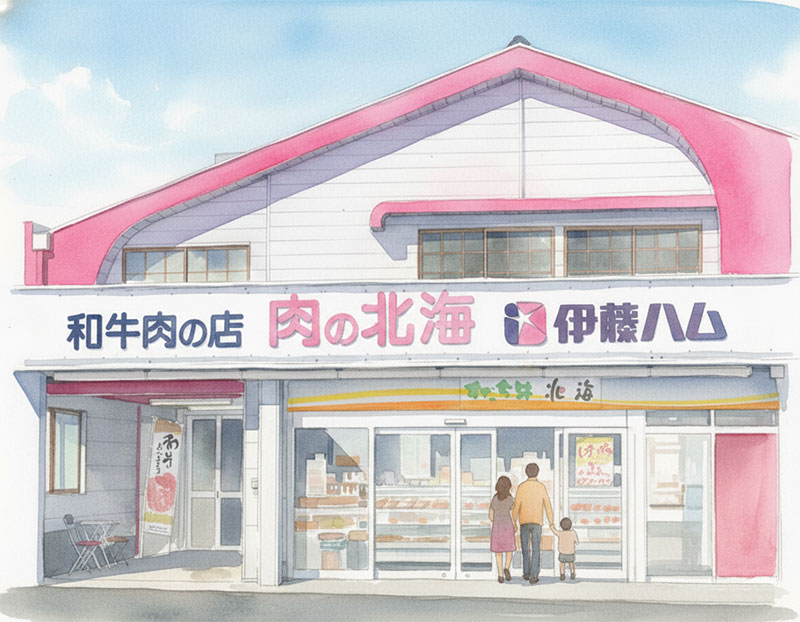 肉の北海 イラスト
